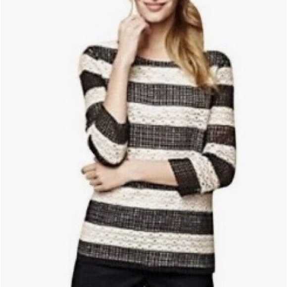 Talbots Tops - Talbots Crochet Tunic Top